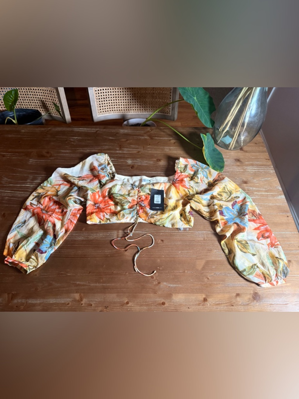 Fashion Nova Multicolor Floral Blouse